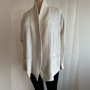 Madewell Cardigan Sweater Womens Small Long Sleeve Pockets Linen Blend
